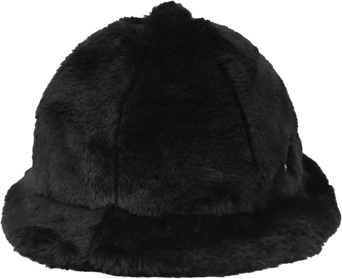 Kangol Faux Fur Casual Bucket Zebra White