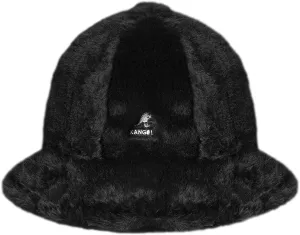 Kangol Faux Fur Casual Bucket Zebra White