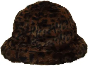 Kangol Faux Fur Casual Bucket Zebra White