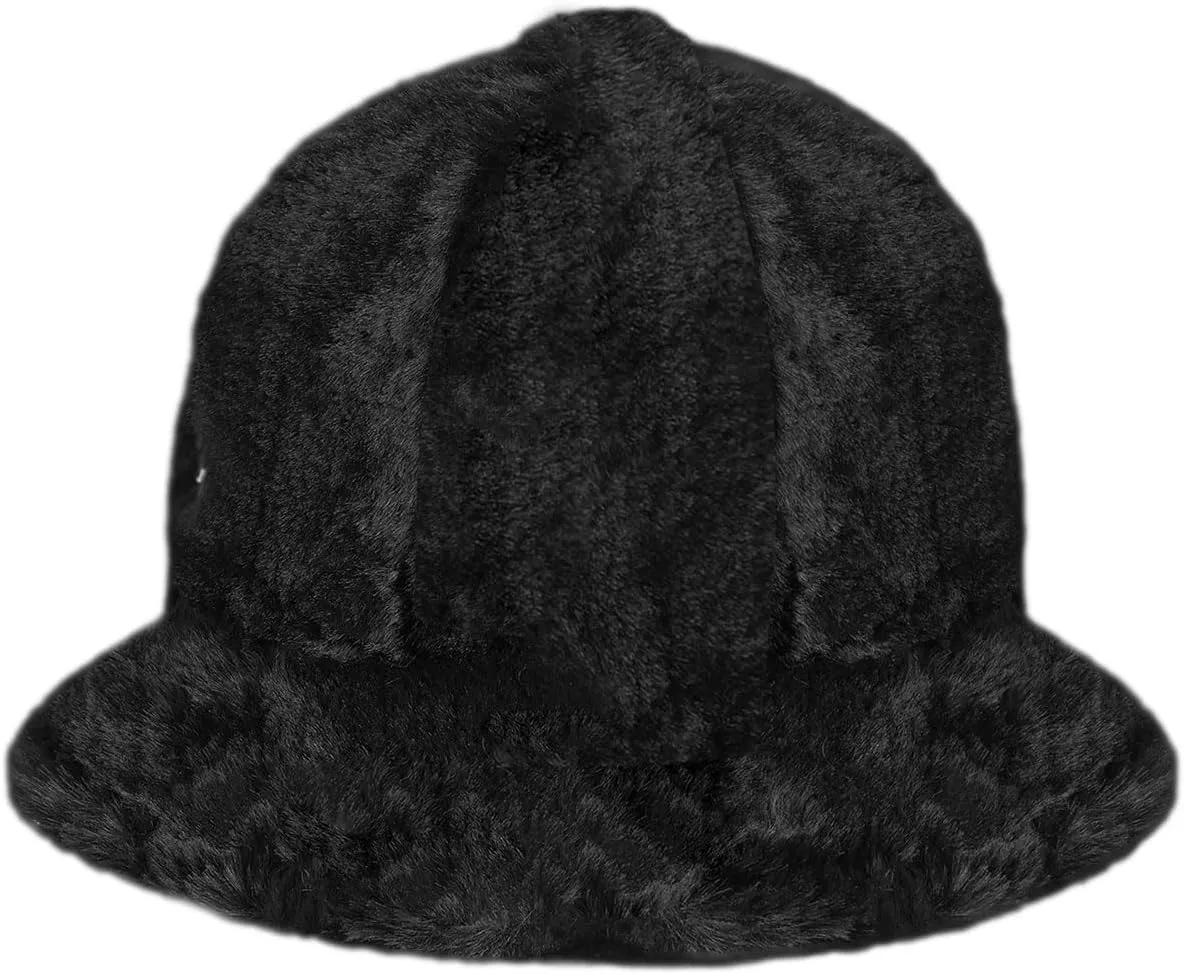 Kangol Faux Fur Casual Bucket Zebra White
