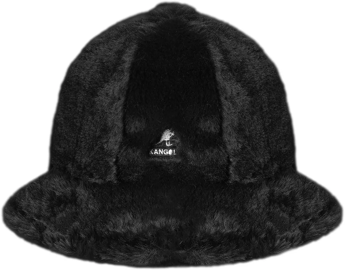 Kangol Faux Fur Casual Bucket Zebra White