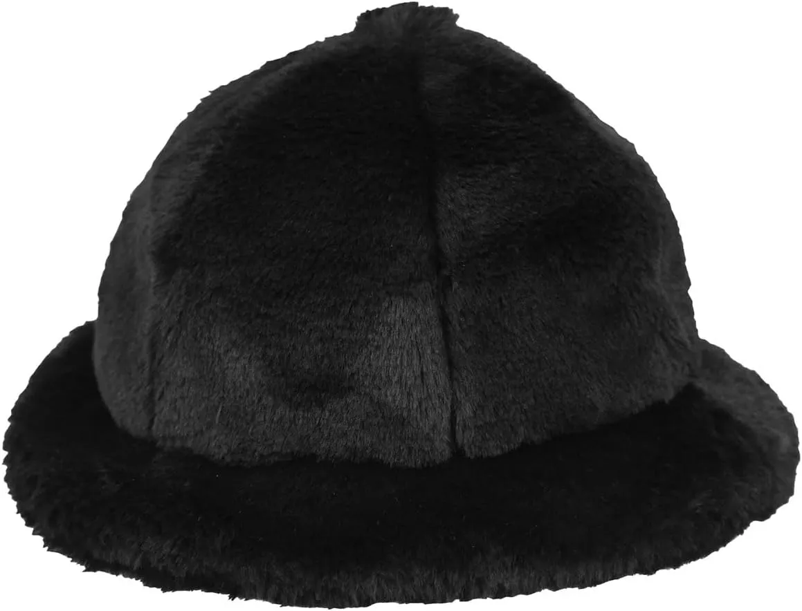 Kangol Faux Fur Casual Bucket Zebra White