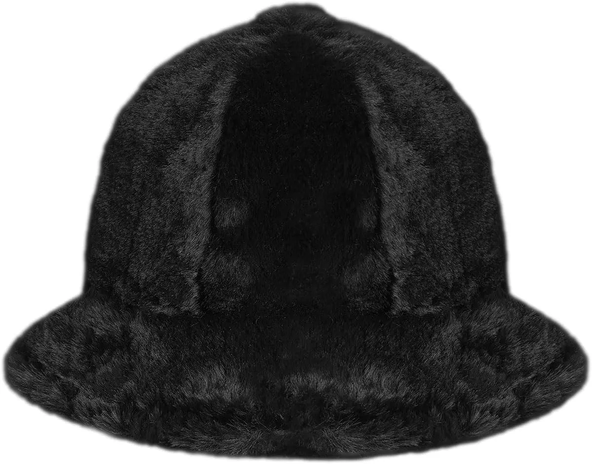 Kangol Faux Fur Casual Bucket Zebra White