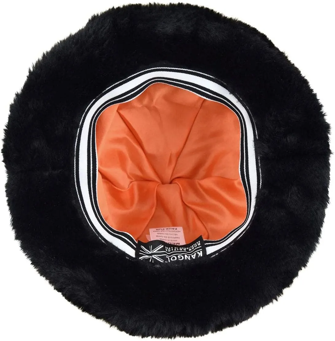 Kangol Faux Fur Casual Bucket Zebra White