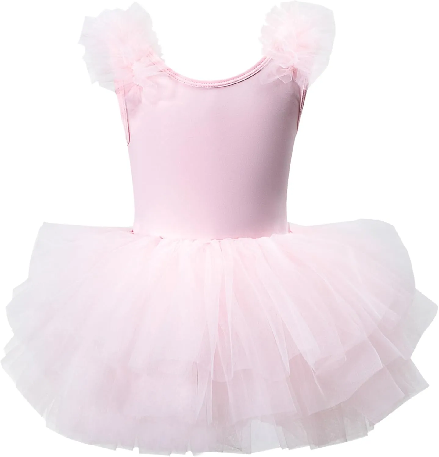 KARETT Toddler Ballet Outfit Sleeveless with Snap Gymnastics Leotards for Girls 1-7Y