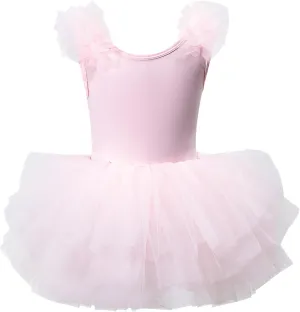KARETT Toddler Ballet Outfit Sleeveless with Snap Gymnastics Leotards for Girls 1-7Y