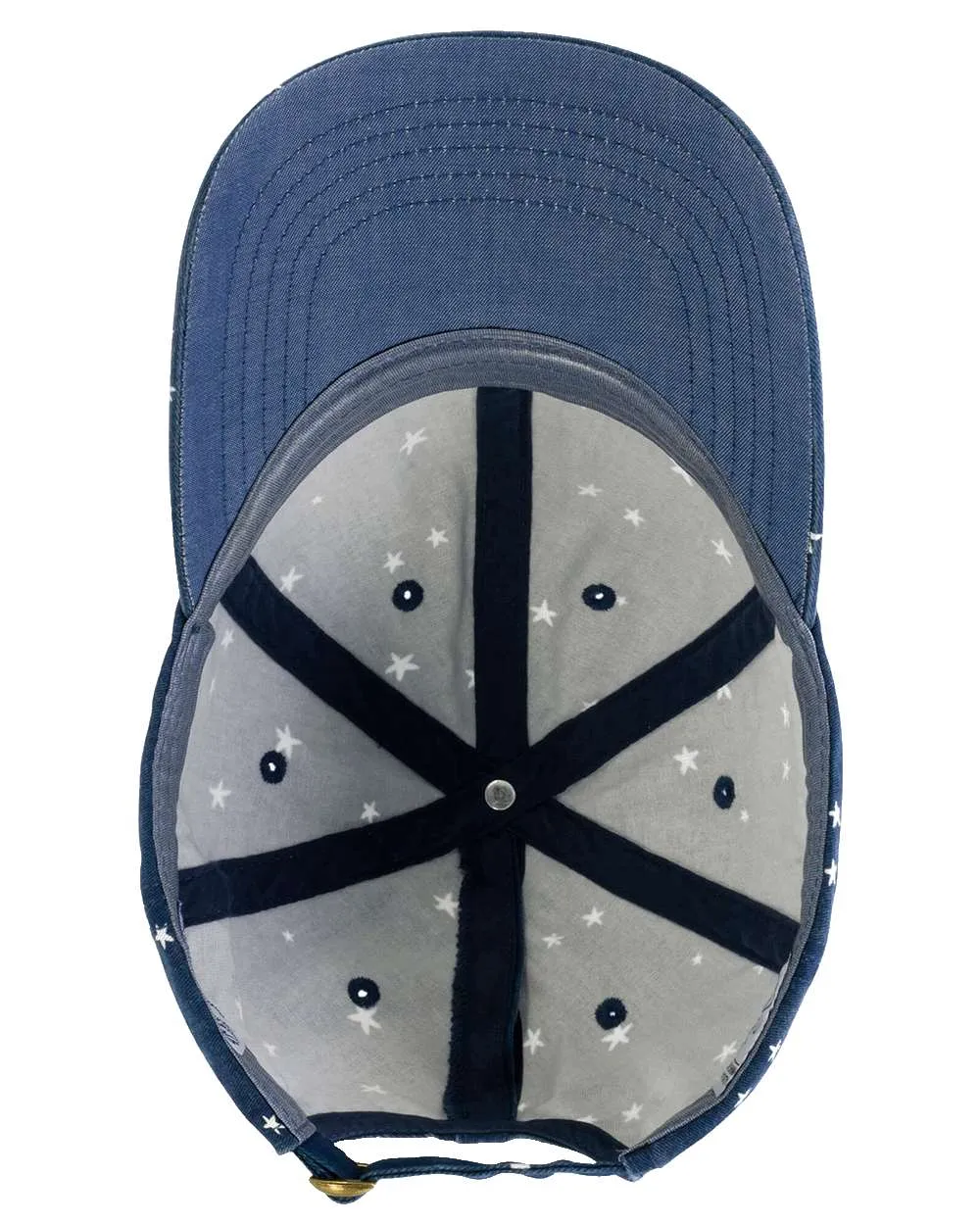 Keep Smiling Red White and Blue Ladies Fashion Print Cap