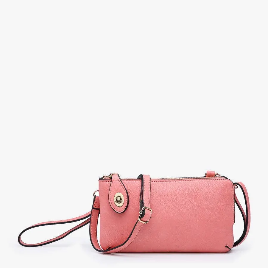 Kendall Crossbody/Wristlet w/ Twist Lock Closure