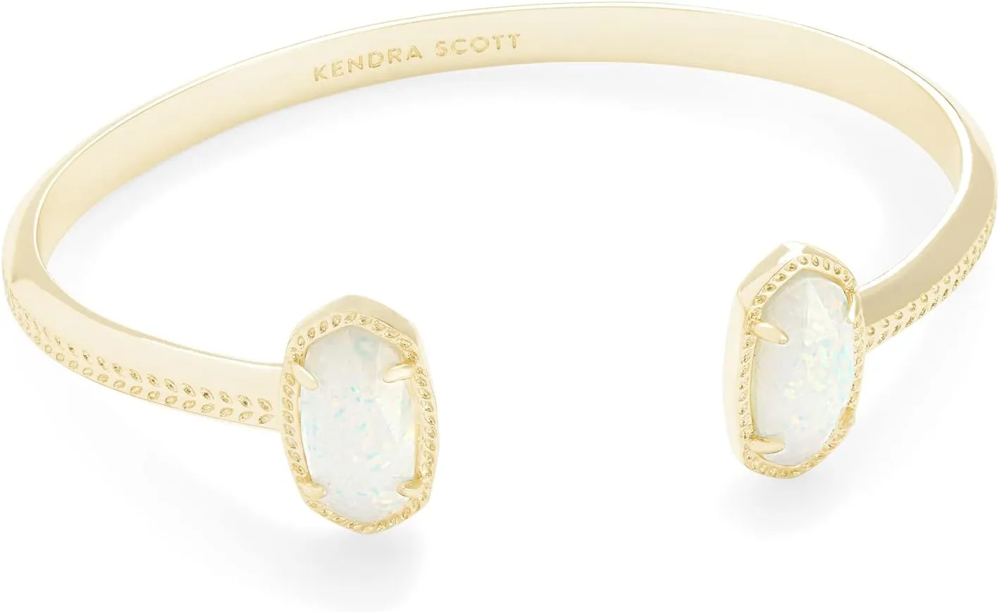 Kendra Scott Elton Bracelet in 14k Gold-Plated Brass, Fashion Jewelry for Women, White Opal