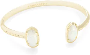 Kendra Scott Elton Bracelet in 14k Gold-Plated Brass, Fashion Jewelry for Women, White Opal