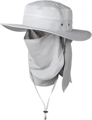 Keya Boonie Hat Sun Protection, Wide Brim with Face Cover & Neck Flap, Packable Bucket Sun Hat, Fishing Hats