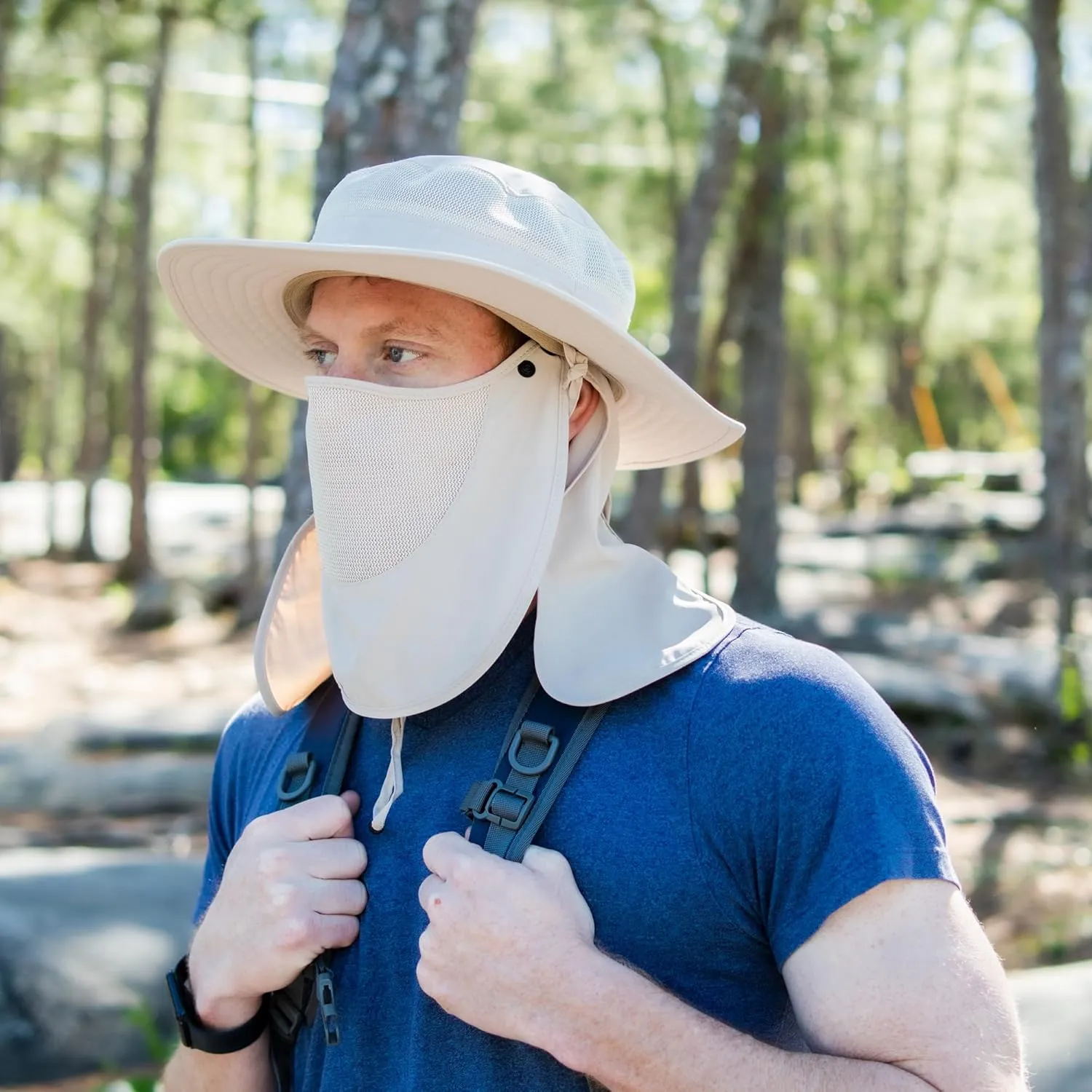 Keya Boonie Hat Sun Protection, Wide Brim with Face Cover & Neck Flap, Packable Bucket Sun Hat, Fishing Hats
