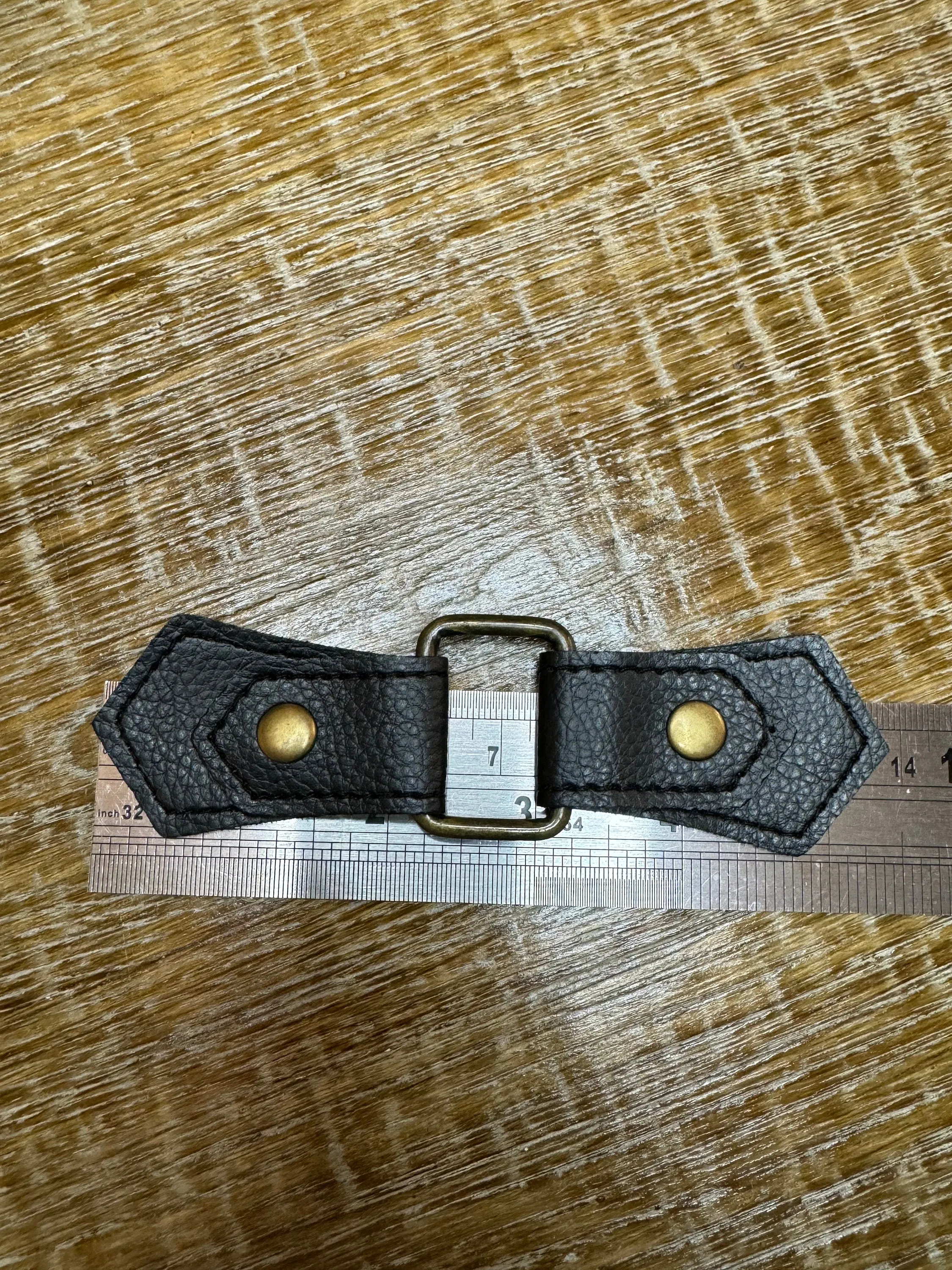 Kilt Strap, Antique Brass Buckle, Matt Black, High Quality, Crafts, Clothing, Bags, 4cm x 14cm, Soft Vegan Kilt Strap, Bags, Clothing