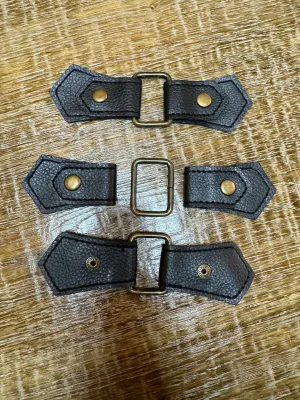 Kilt Strap, Antique Brass Buckle, Matt Black, High Quality, Crafts, Clothing, Bags, 4cm x 14cm, Soft Vegan Kilt Strap, Bags, Clothing
