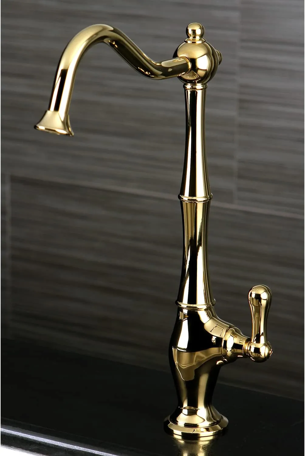 Kingston Brass KS1192AL Heritage Cold Water Filtration Faucet, Polished Brass