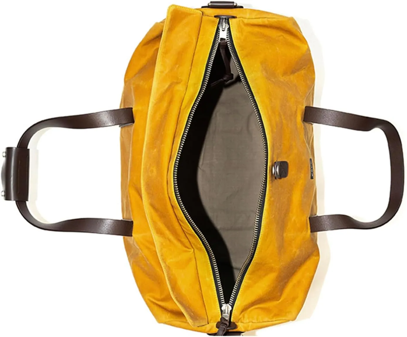 Kolo Eton Weekender Duffel Bag, Adjustable Shoulder Strap, Organic Wax Cotton Canvas, Ochre