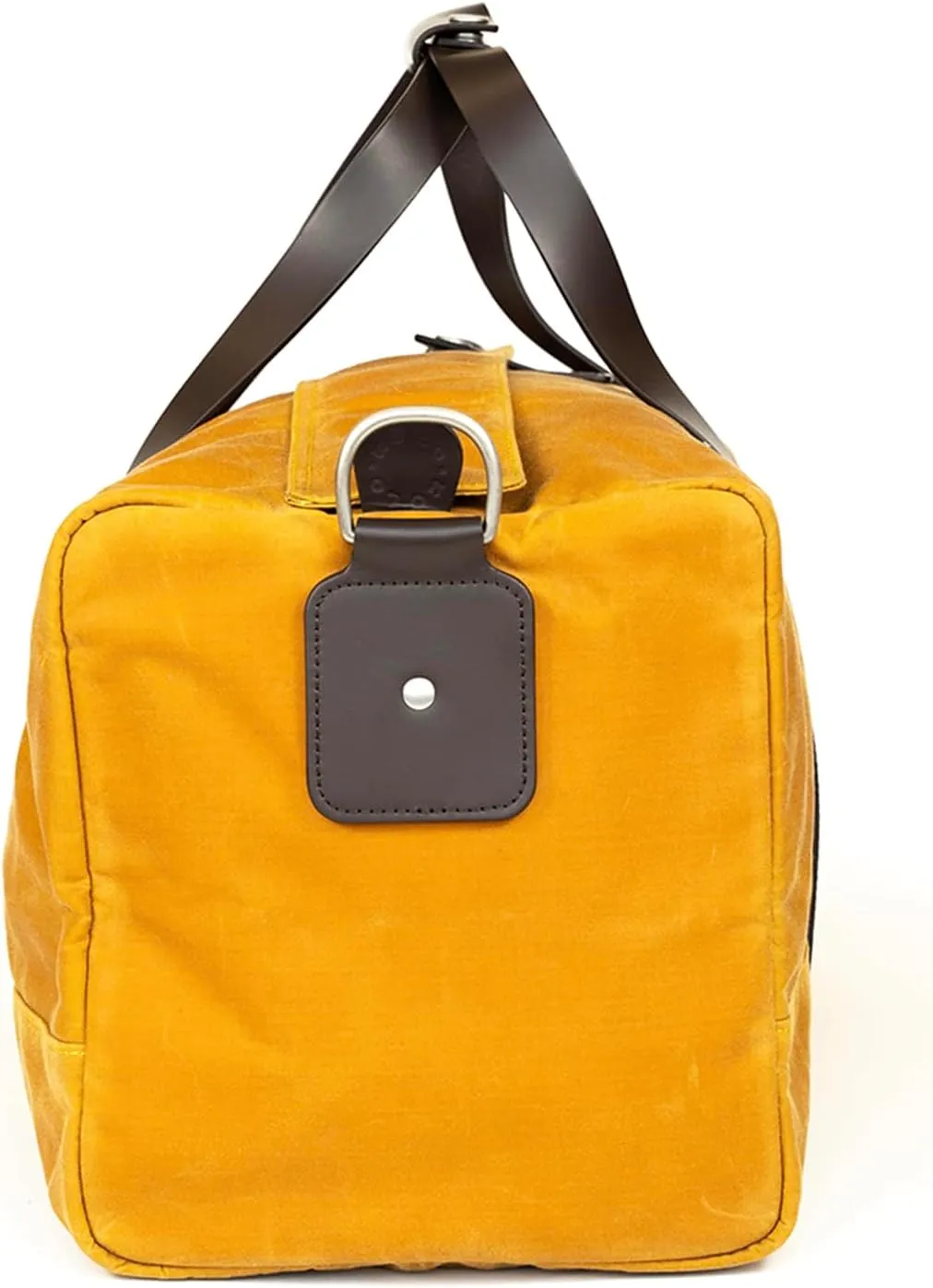 Kolo Eton Weekender Duffel Bag, Adjustable Shoulder Strap, Organic Wax Cotton Canvas, Ochre