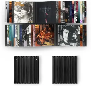 Koss Record Wall Rack (2 pack), Vinyl Holder for Storage and Display, Expandable and Configurable to Fit Your Space, Black