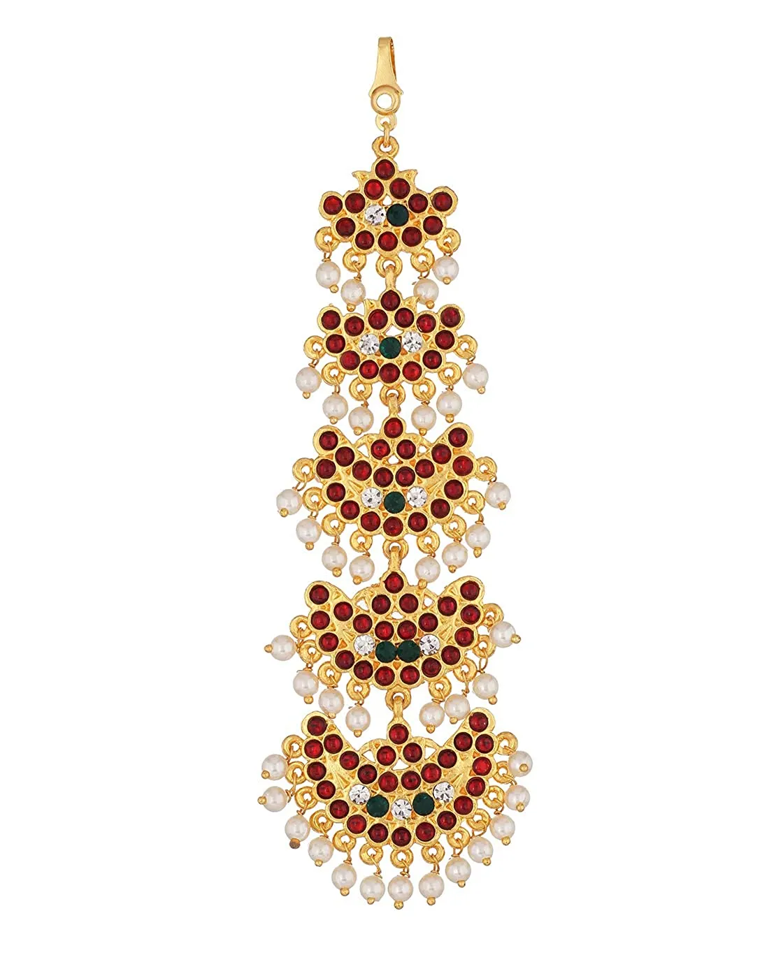 Kundan Embellished Nethi Chutti for Bharatanatyam