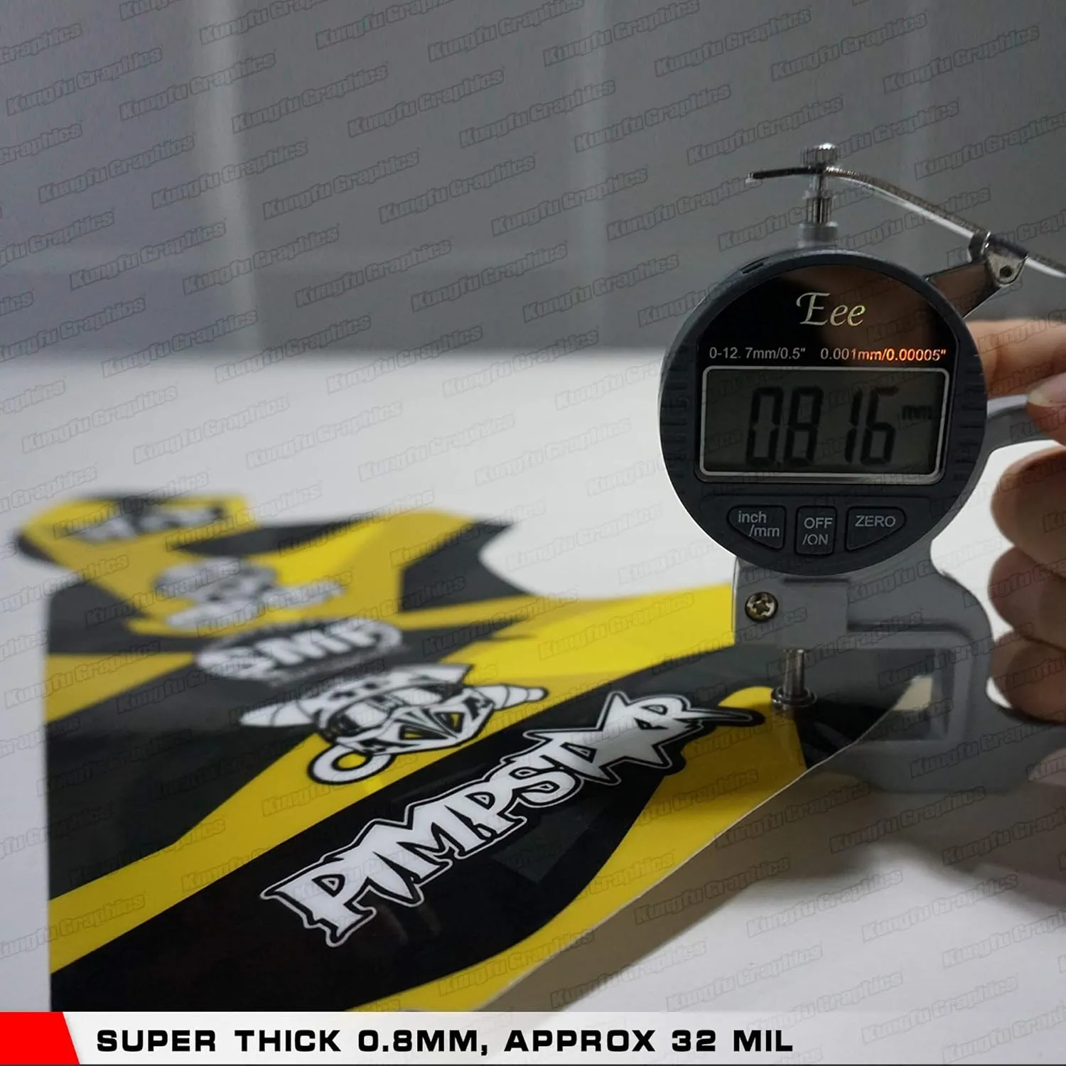 Kungfu Graphics Custom Decal Kit for Husaberg FE TE 125 250 300 350 450 501 2013 2014, White Blue Yellow, HGFTE1314008-KO