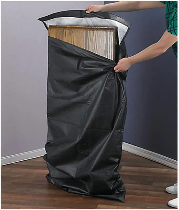 LAMINET Premium Heavy Duty Table Leaf Storage Bag water , scratch resistant. Extra Thick waterproof exterior heavy duty flannel backing. Store Your Table Leaves safely. Holds Leaves up to 26" wide.