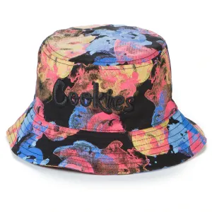 Lanai Canvas All Over Print Bucket Hat - Black