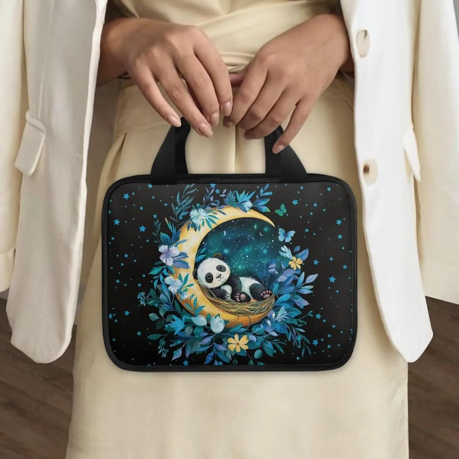 Large Bible Tote Bag Bible Cover with Handle Bible Carrying Case for Women and Men
