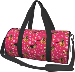 Large Duffle Bag for Travel - German Shepherd Dog(F) Gym Bag for Women Men, Foldable Travel Bags for Women Men with Zippered Multiple Pockets
