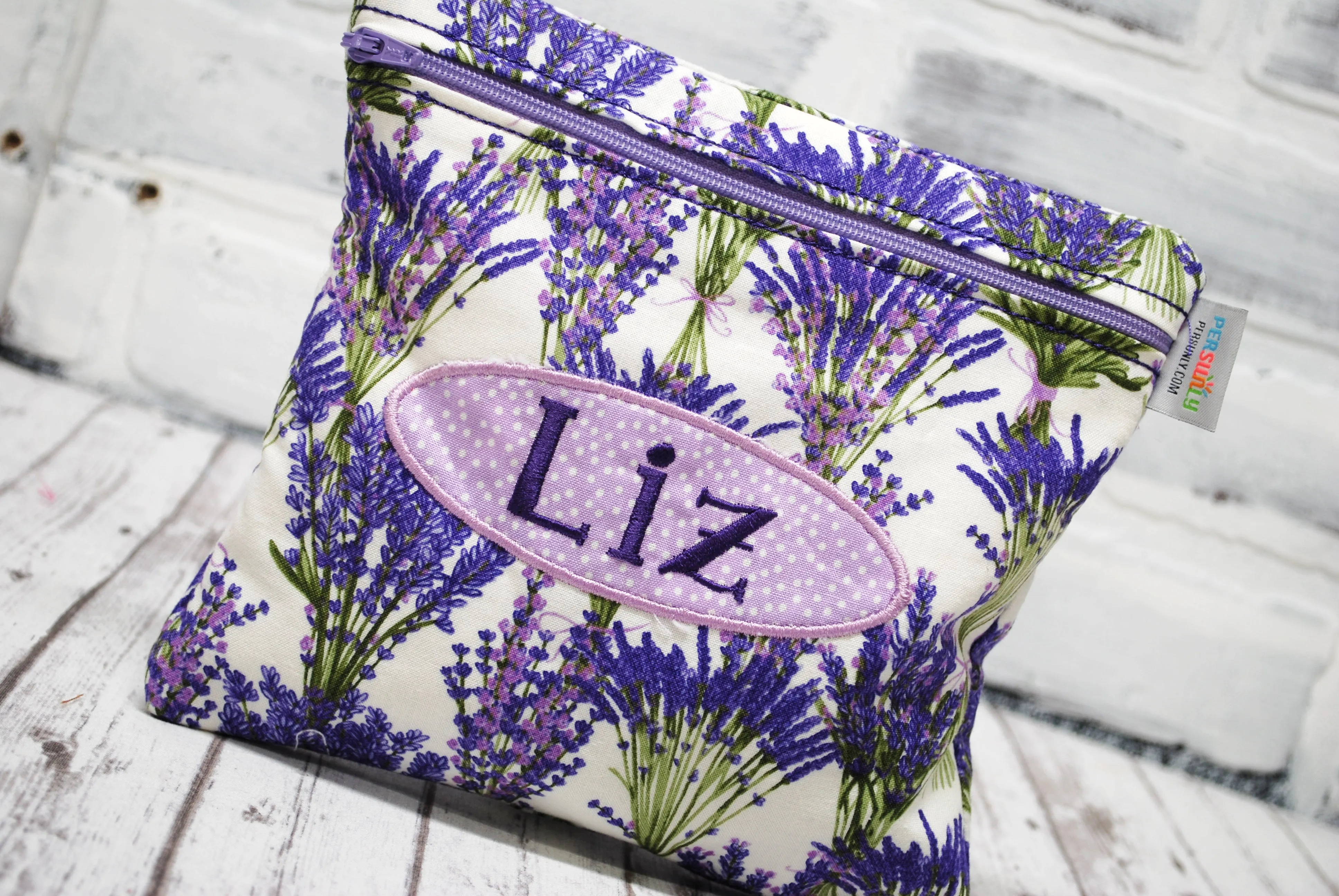 Lavender Personalized Reusable Food Bag