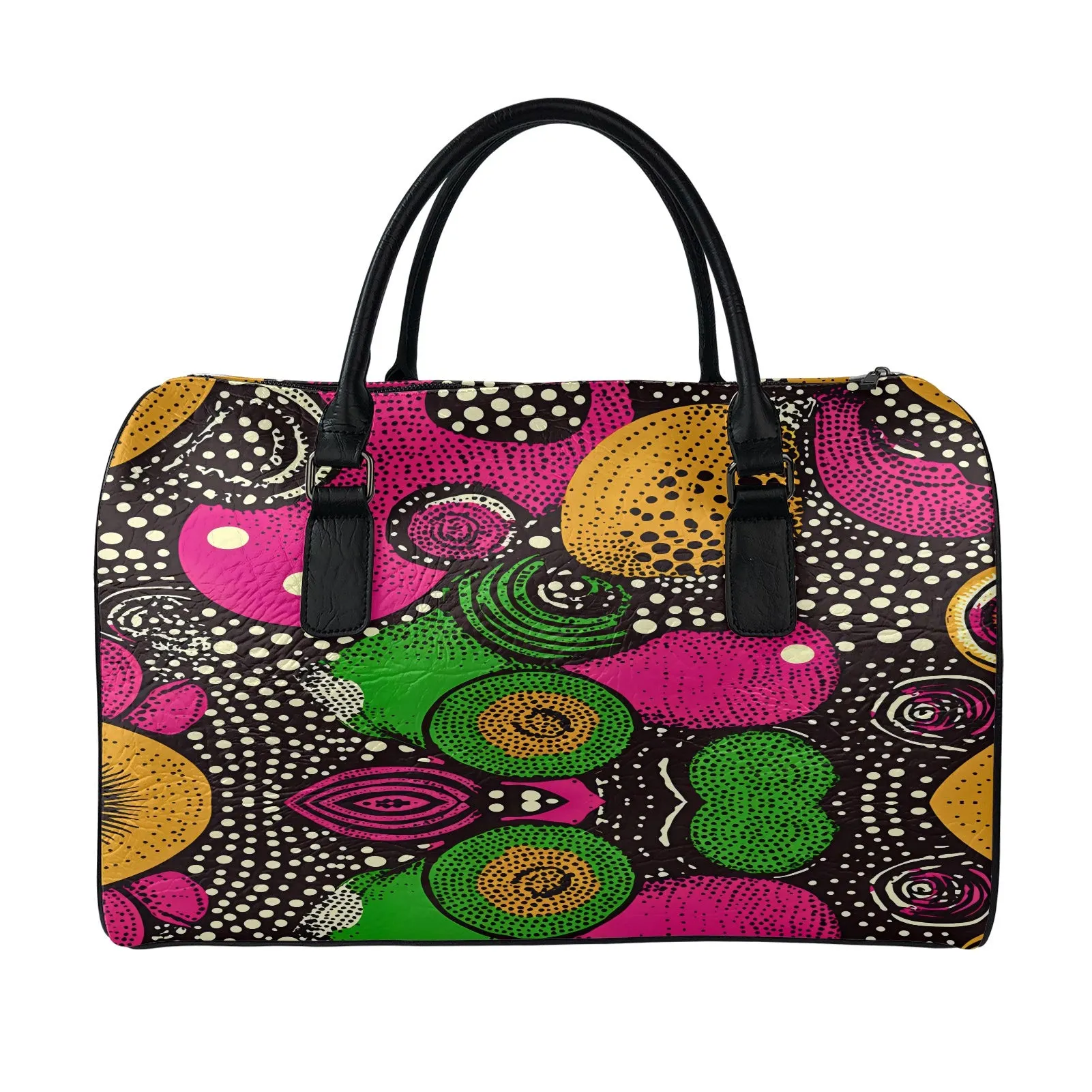 Leather travel bag
