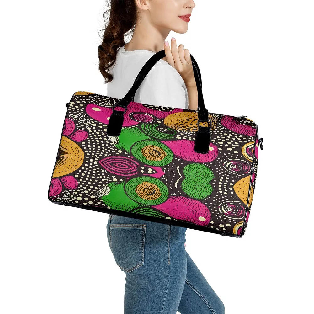 Leather travel bag