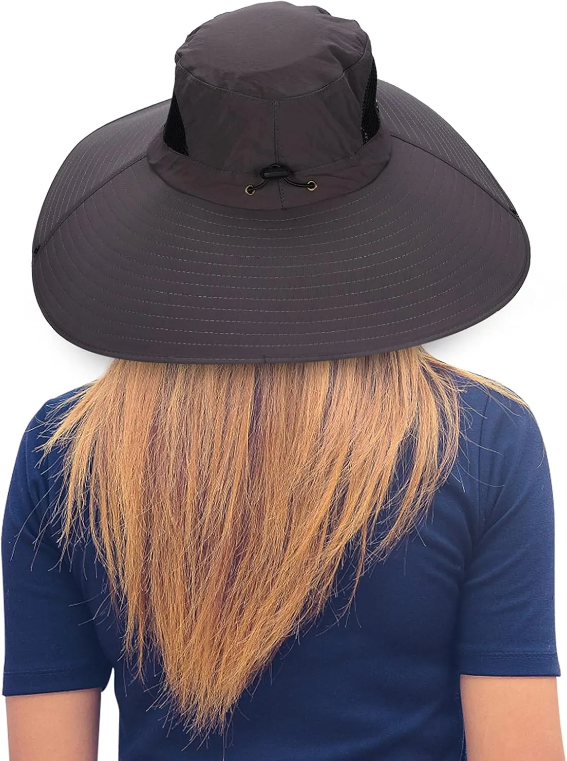 Leotruny Women Super Wide Brim Sun Hat UPF50  Waterproof Bucket Hat for Fishing, Hiking, Camping