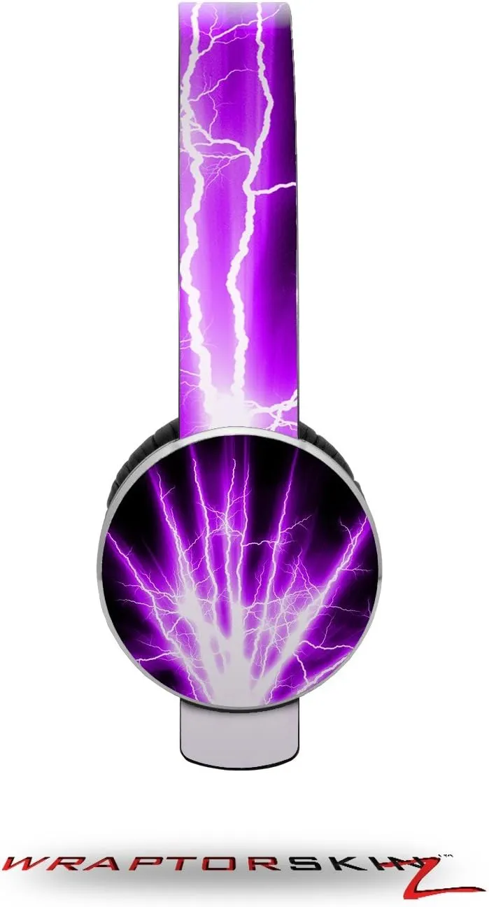 Lightning Purple Decal Style Skin (fits Sol Republic Tracks Headphones - Headphones NOT Included)