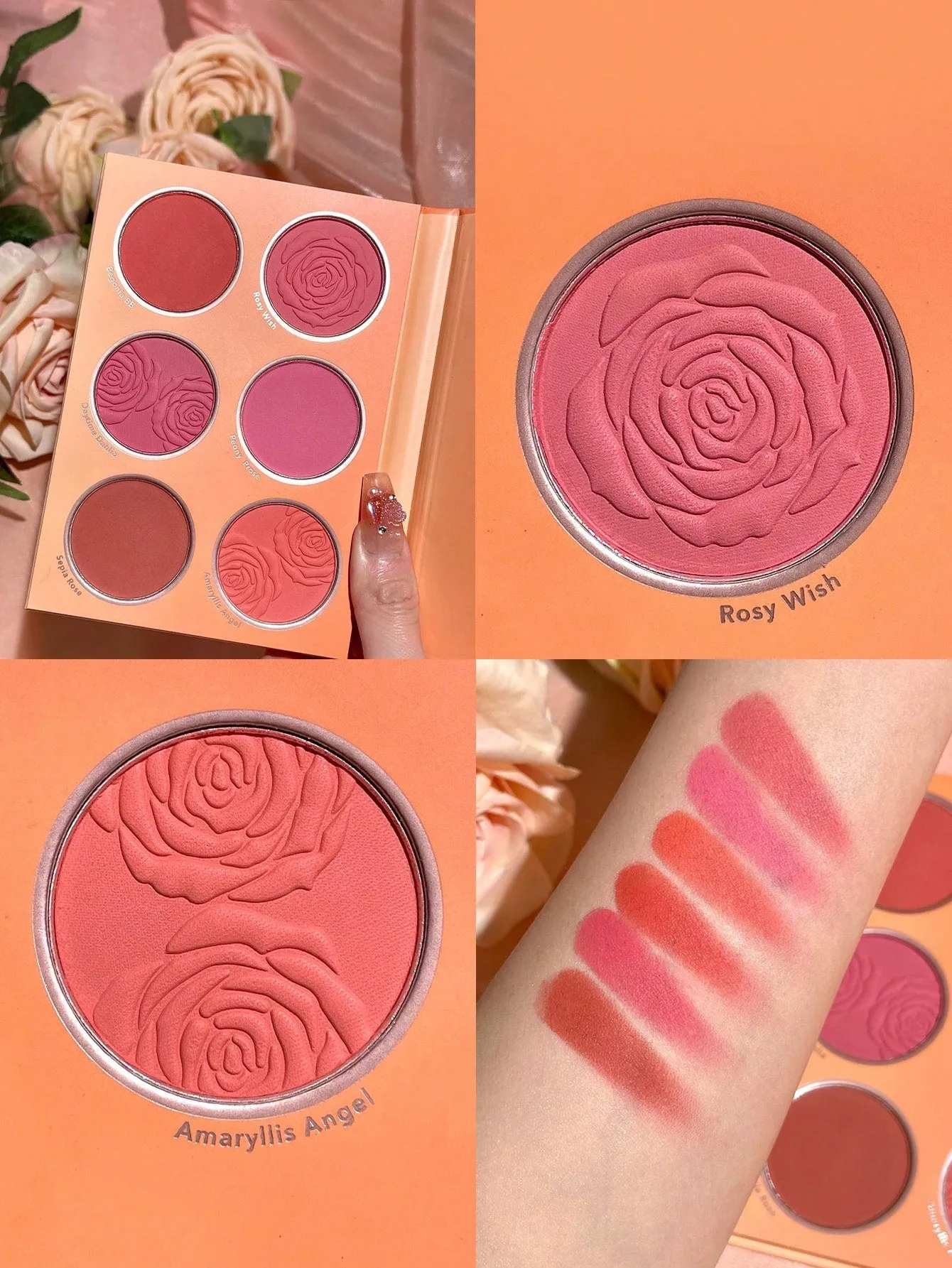 Live chat upon request) Floral Flush SHEGLAM Savings-packed (Available Blush