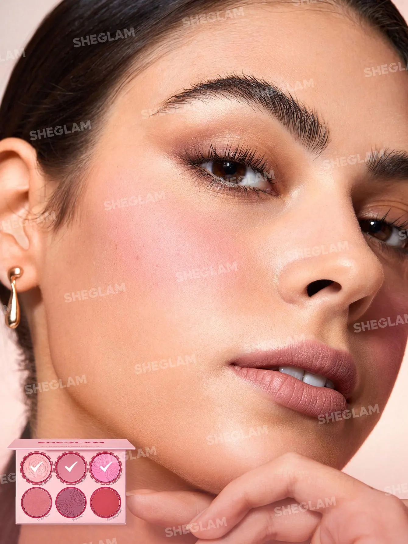 Live chat upon request) Floral Flush SHEGLAM Savings-packed (Available Blush