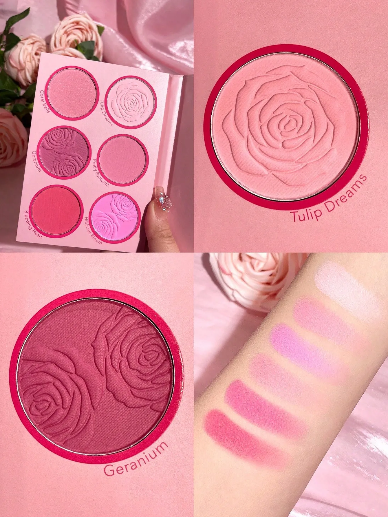 Live chat upon request) Floral Flush SHEGLAM Savings-packed (Available Blush