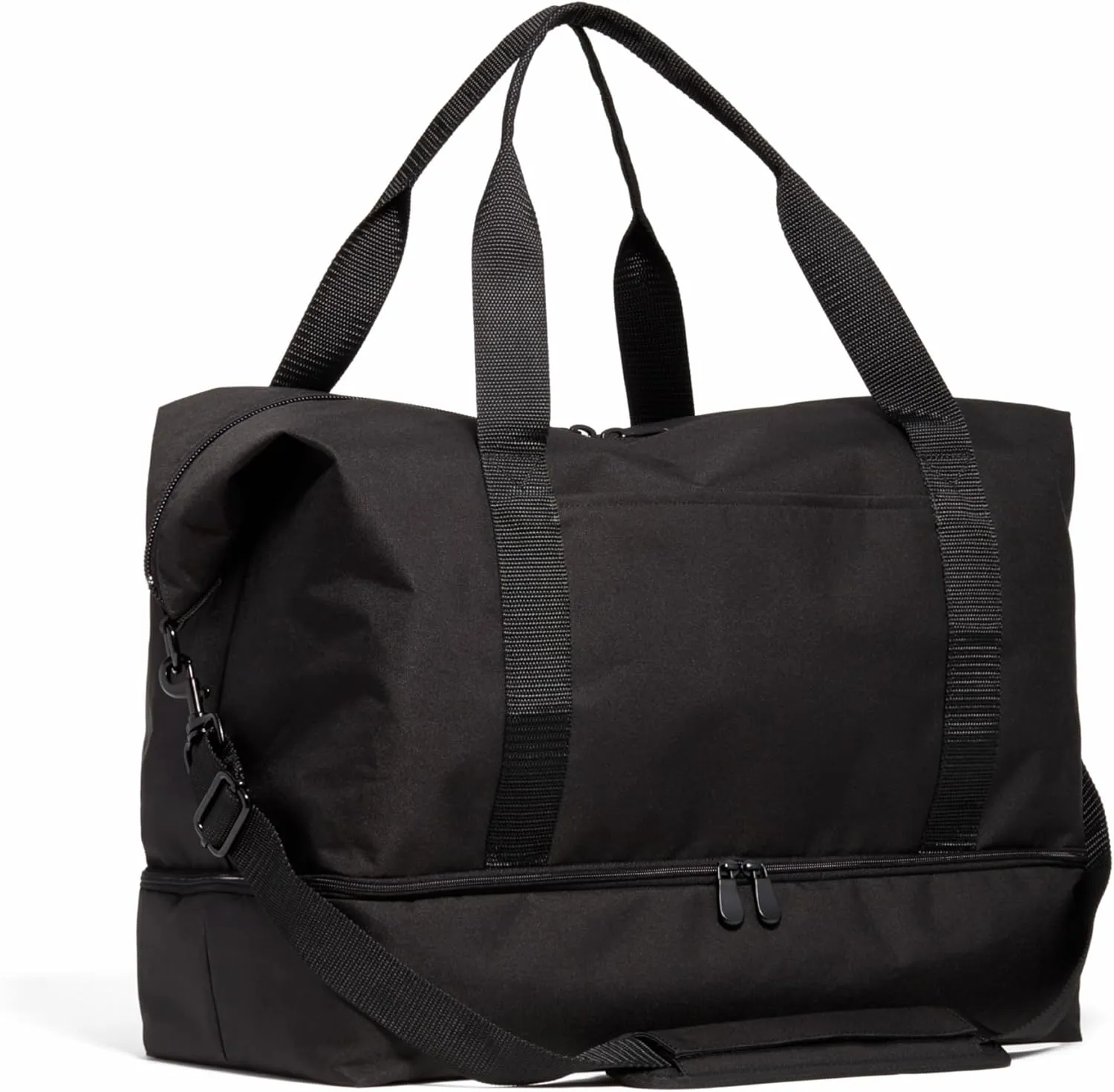 Lo & Sons Catalina Deluxe Weekender - Recycled Poly Small Capacity (40L) Travel Duffel With Shoe Compartment, Luggage Sleeve, Padded Strap | Versatile Durable Bag For Women, Men for Weekend, Carry On