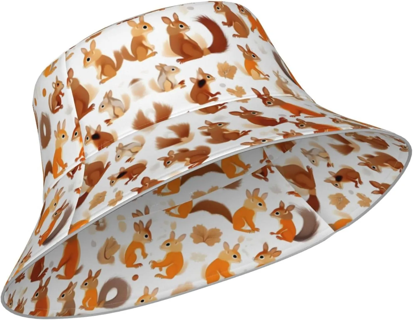 Long Ears French Bulldog Print Bucket Hat for Women and Men Packable Travel Summer Beach Hat Sun Hats Hiking Hat