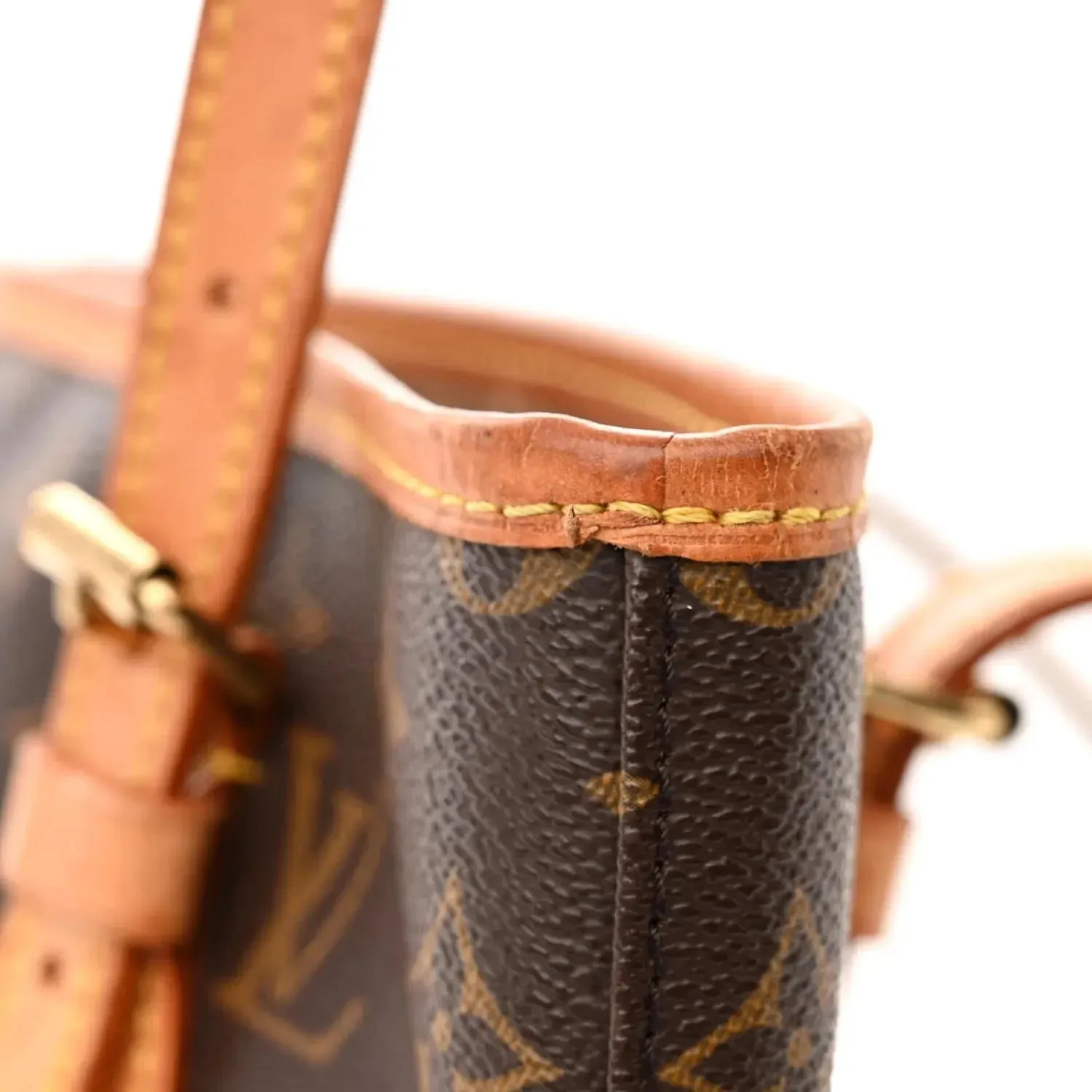 Louis Vuitton Monogram Canvas Petit Bucket Bag 23