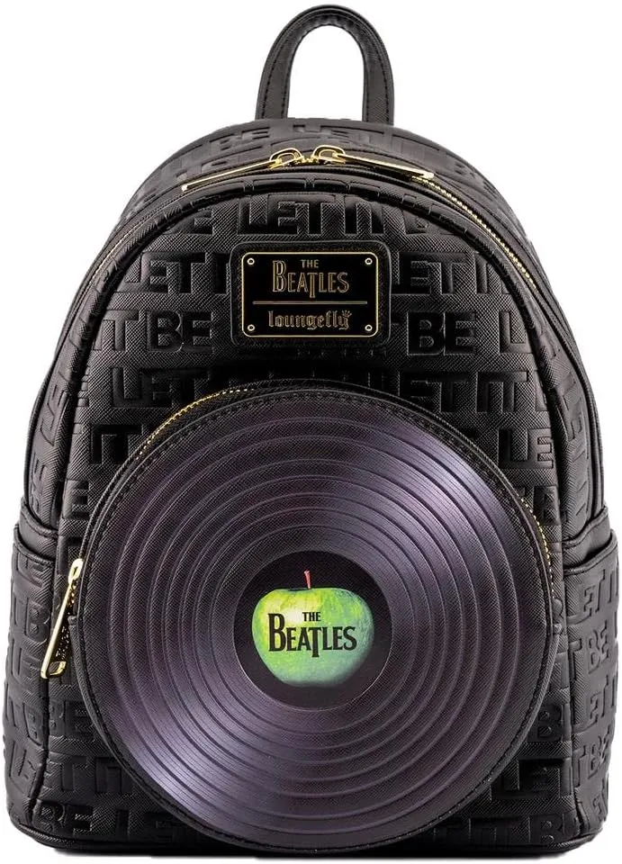 Loungefly The Beatles Let It Be Vinyl Record Womens Double Strap Shoulder Bag Purse