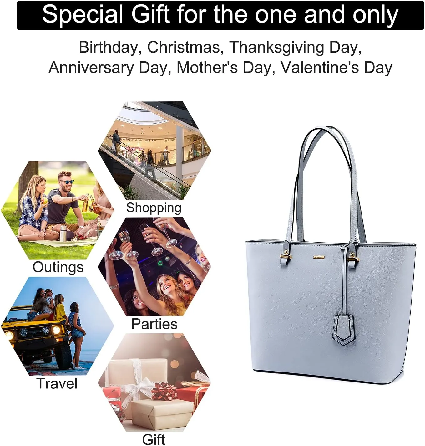 LOVEVOOK Purses and Handbags for Women Fashion Tote Bags Shoulder Bag Top Handle Satchel Bags
