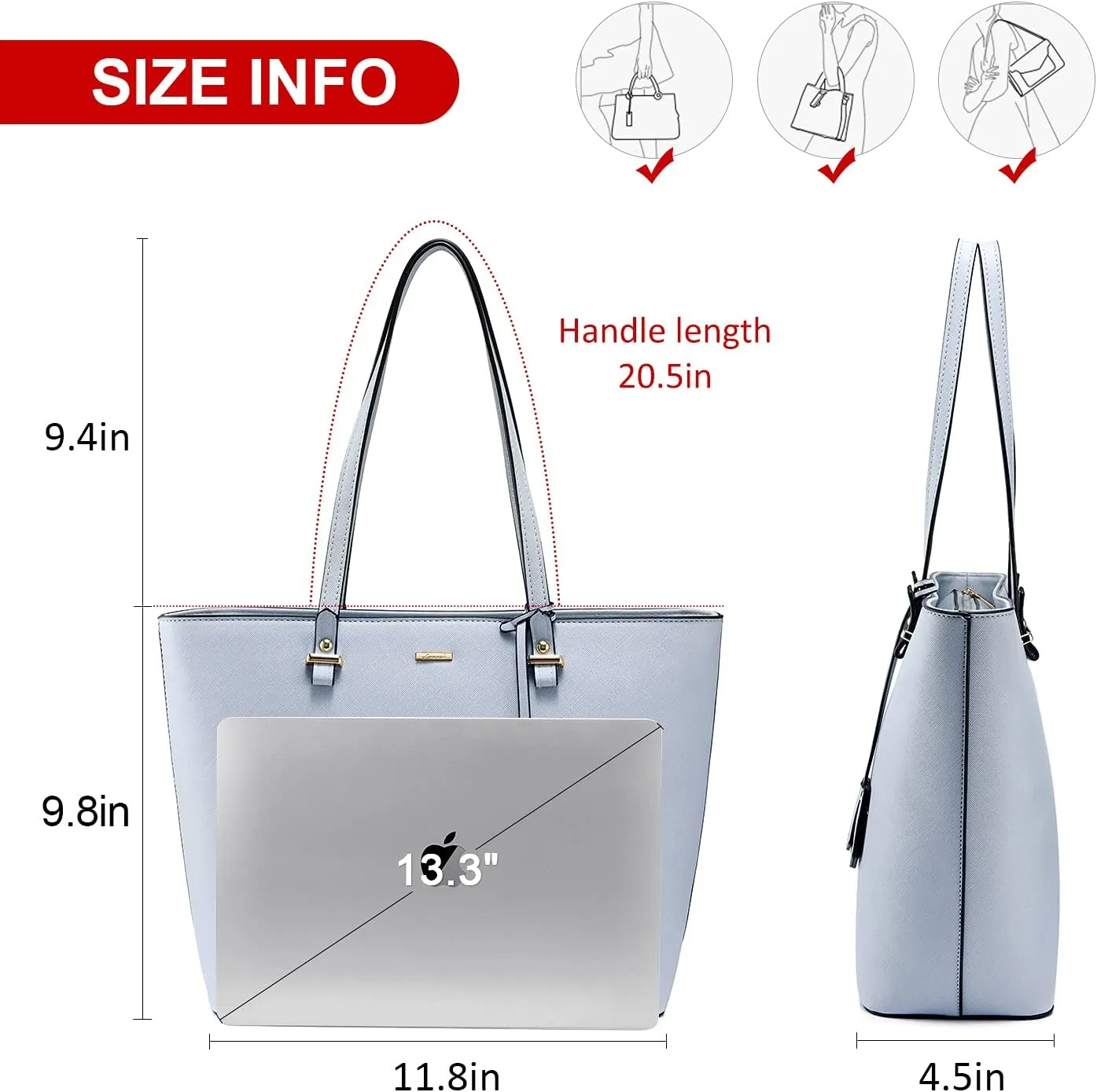 LOVEVOOK Purses and Handbags for Women Fashion Tote Bags Shoulder Bag Top Handle Satchel Bags