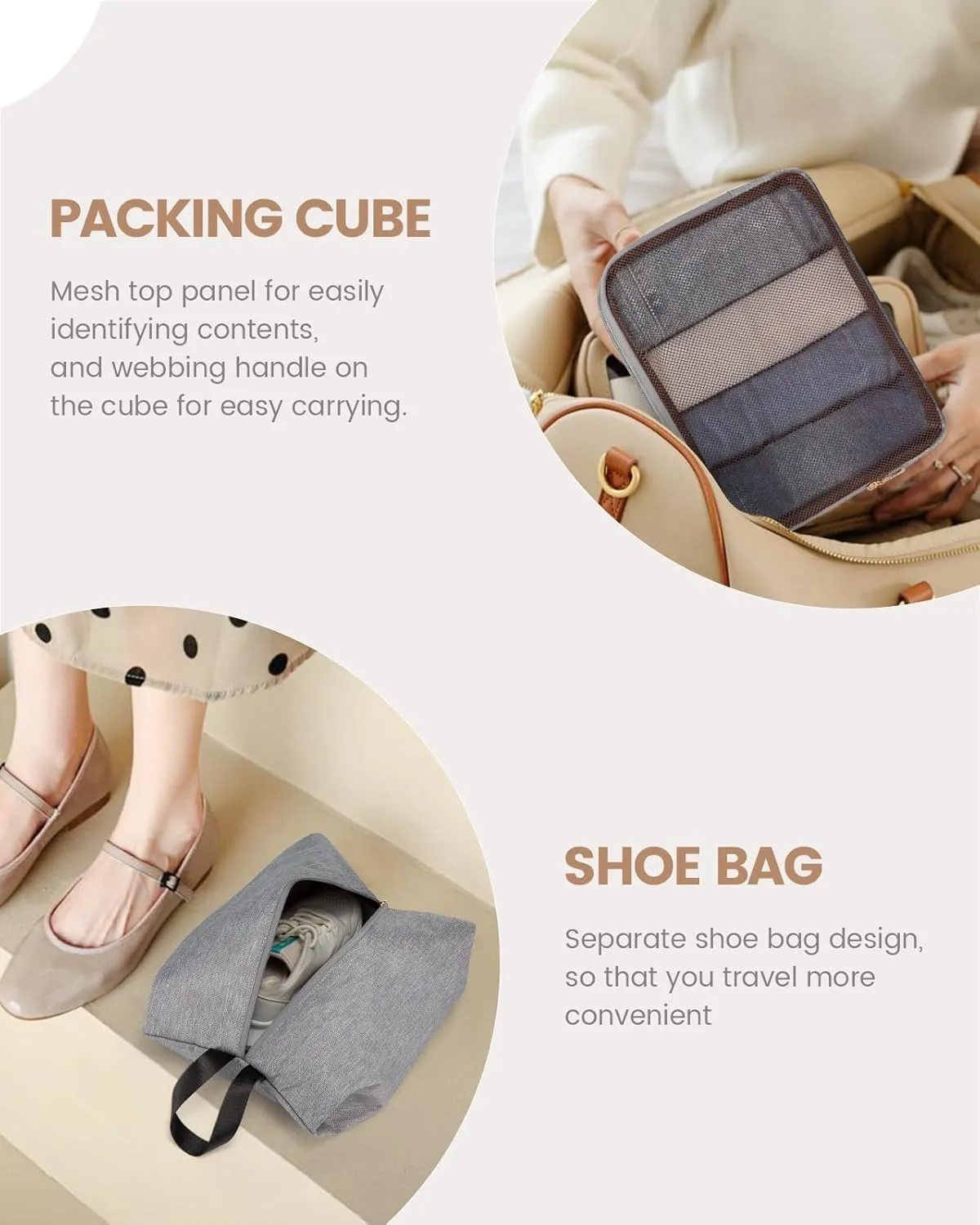 LOVEVOOK Travel Duffle Bag Women,Weekender Bag with Clear Toiletry Bag, Carry on Overnight Bag with Shoe Bag,Hospital Bags for Labor Delivery with Packing Cube