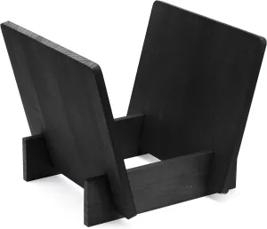 LP Stand ST40 Black Pine Vinyl Record Storage Box Holds up to 40 LP's and Singles