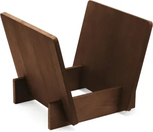 LP Stand ST40 - Dark Brown Pine Vinyl Record Storage Box - Holds up to 40 LP's and Singles