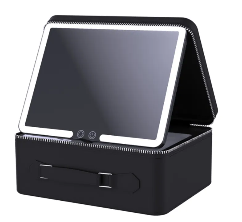 Mad Ally Beauty Box with Mirror - Black