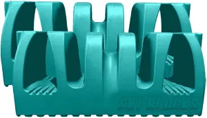 Magnetic Ski Holder and Snowboard Rack - Anti-Slip Design Scratch-Proof, Portable Storage Solution Ski Rack for Garage, Cargo Box, Cars, Ski Bags and Outdoor Adventures (Aqua Green, Two Pack)