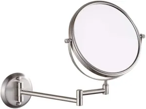 Makeup Mirrors Wall Mounted, 8 Inch Bathroom Magnifying Double Sided Adjustable Extendable Swivel Vanity Mirrors Cosmetic (Color : Chrome, Size : 10X)