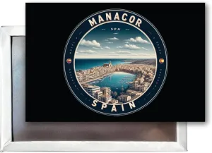 Manacor Spain Mementos Souvenir 2x3-Inch Fridge Magnet 4-Pack