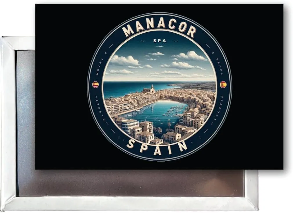 Manacor Spain Mementos Souvenir 2x3-Inch Fridge Magnet 4-Pack